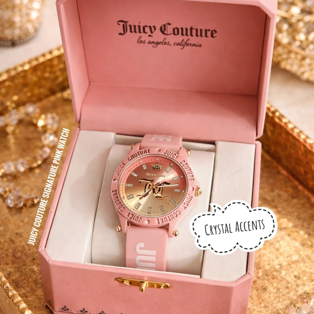 Juicy Couture Rose Gold and Pink Watch - Picture 3 of 6